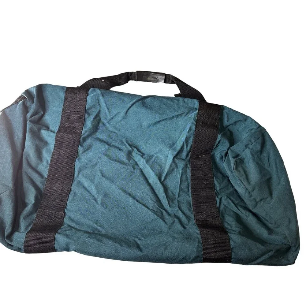 Vintage Eagle Creek Duffel Bag XL Green Straps Zip‎ Pocket No Shoulder Strap
